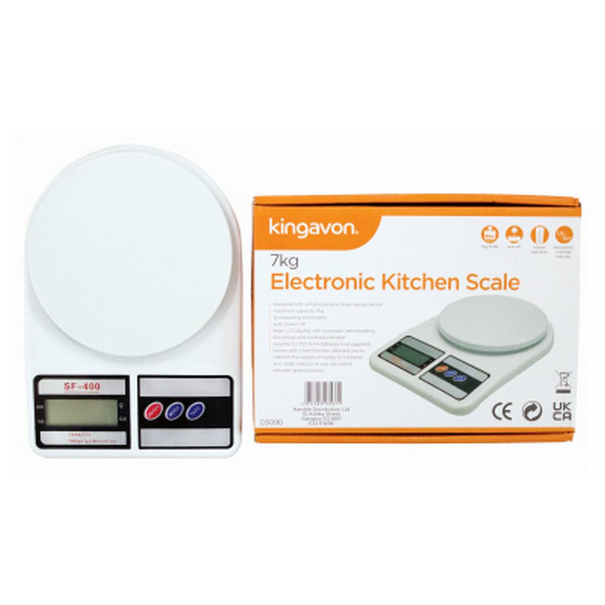 KINGAVON 7KG ELECTRONIC KITCHEN SCALE BB-DS090