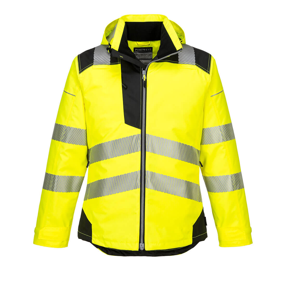 PORTWEST PW3 HI-VIS WINTER JACKET YELLOW