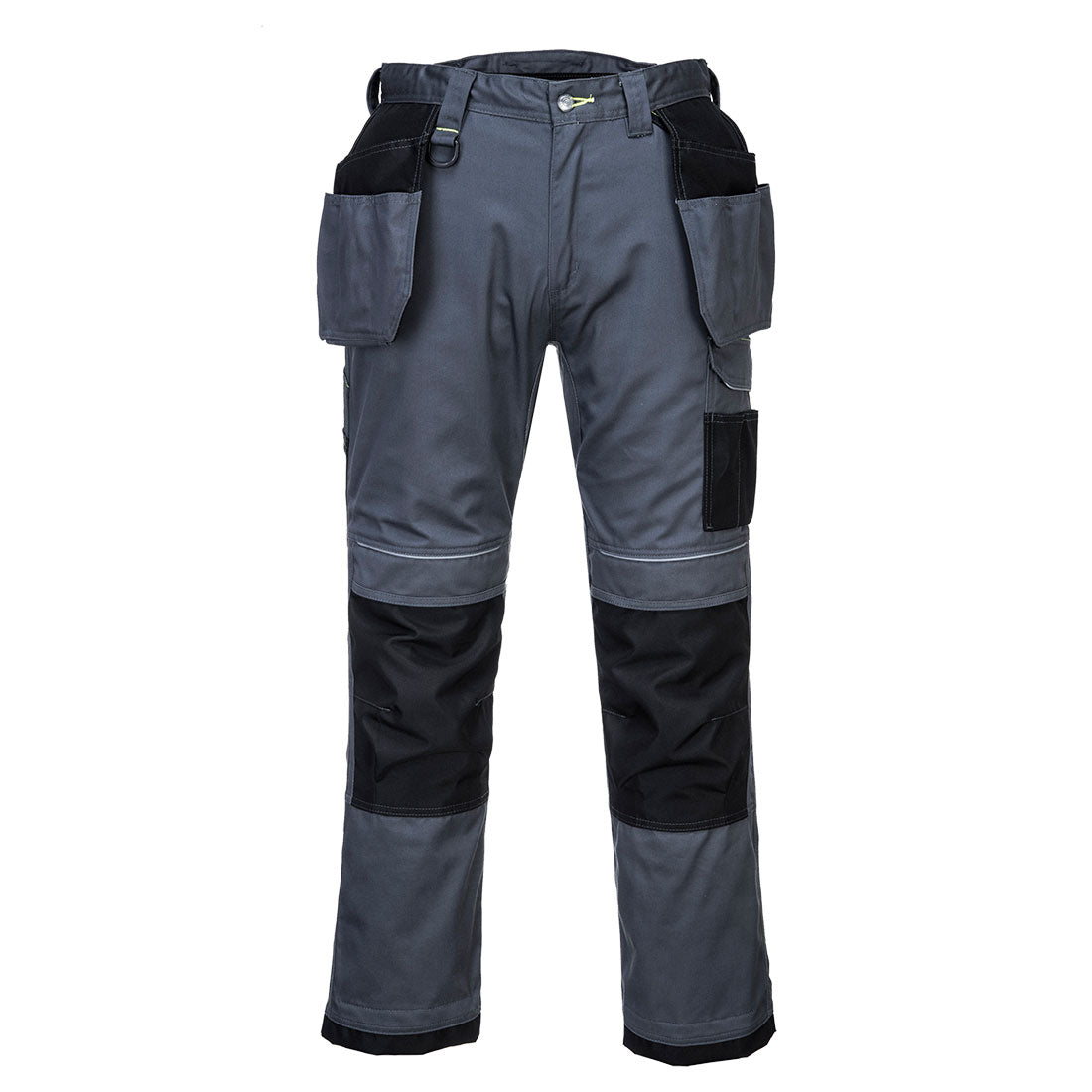 PORTWEST PW3 HOLSTER WORK TROUSERS - ZOOM GREY / BLACK