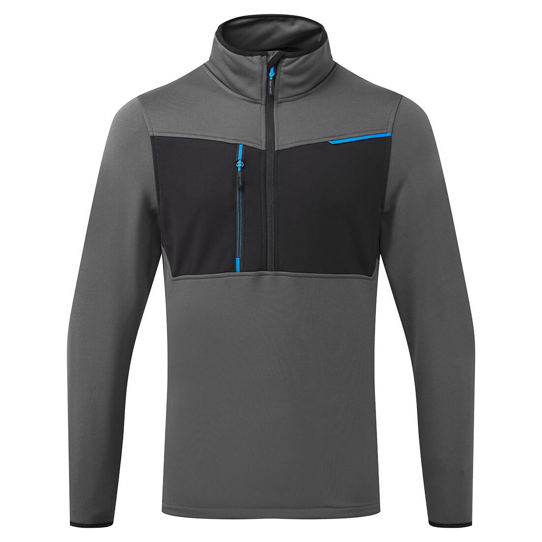 PORTWEST WX3 1/2 ZIP TECH FLEECE - METAL GREY