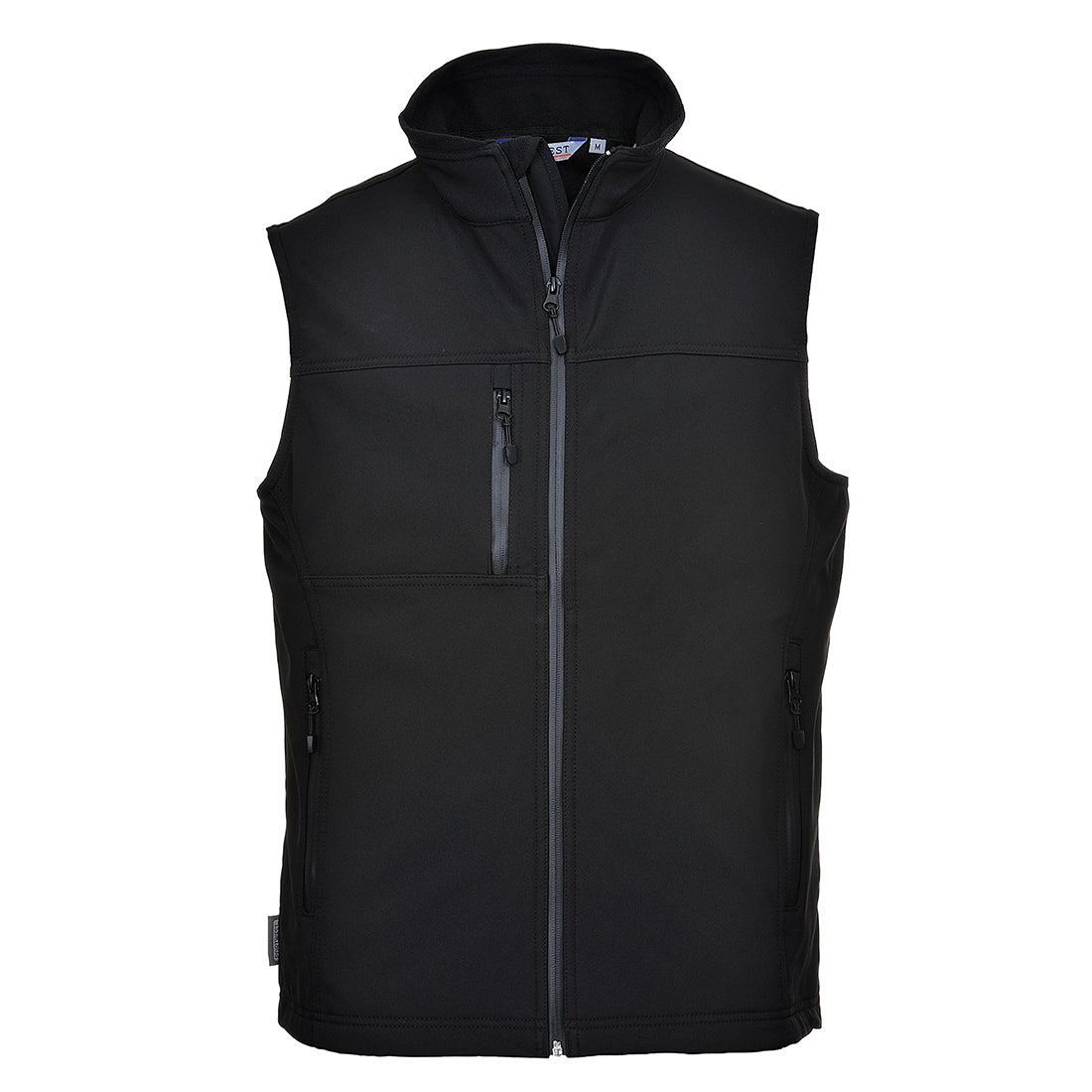 PORTWEST SOFTSHELL BODYWARMER (3L) - BLACK