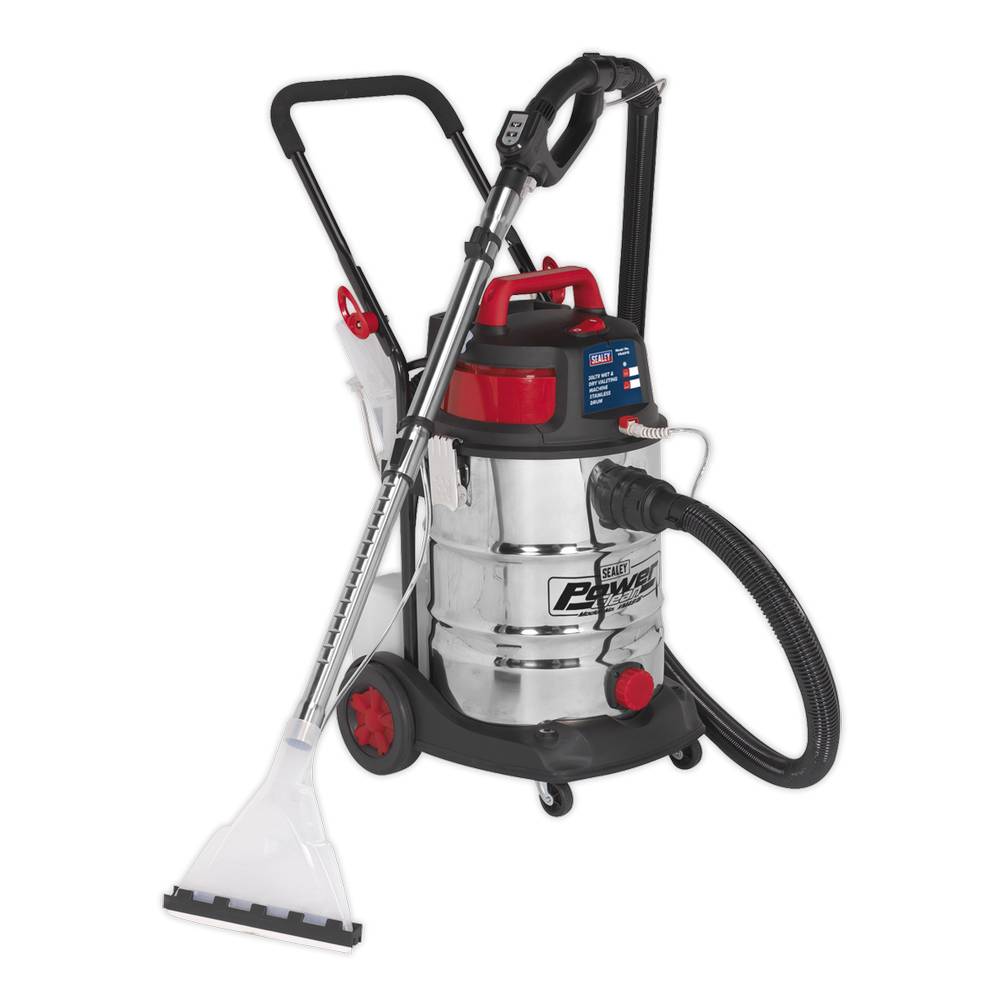 SEALEY 30L WET AND DRY VALETING MACHINE STAINLESS